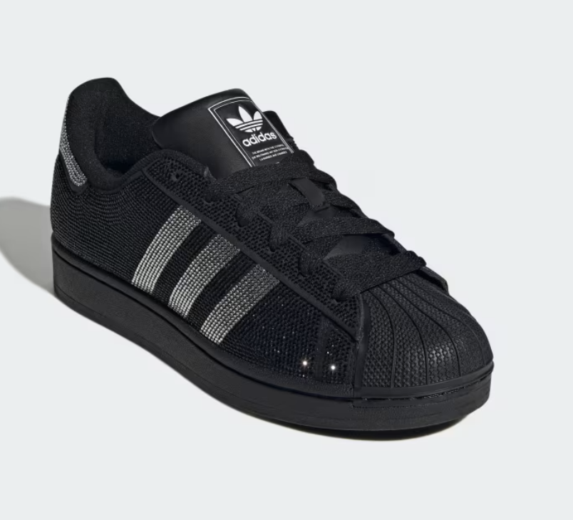Superstar II “Rhinestone Black Silver”